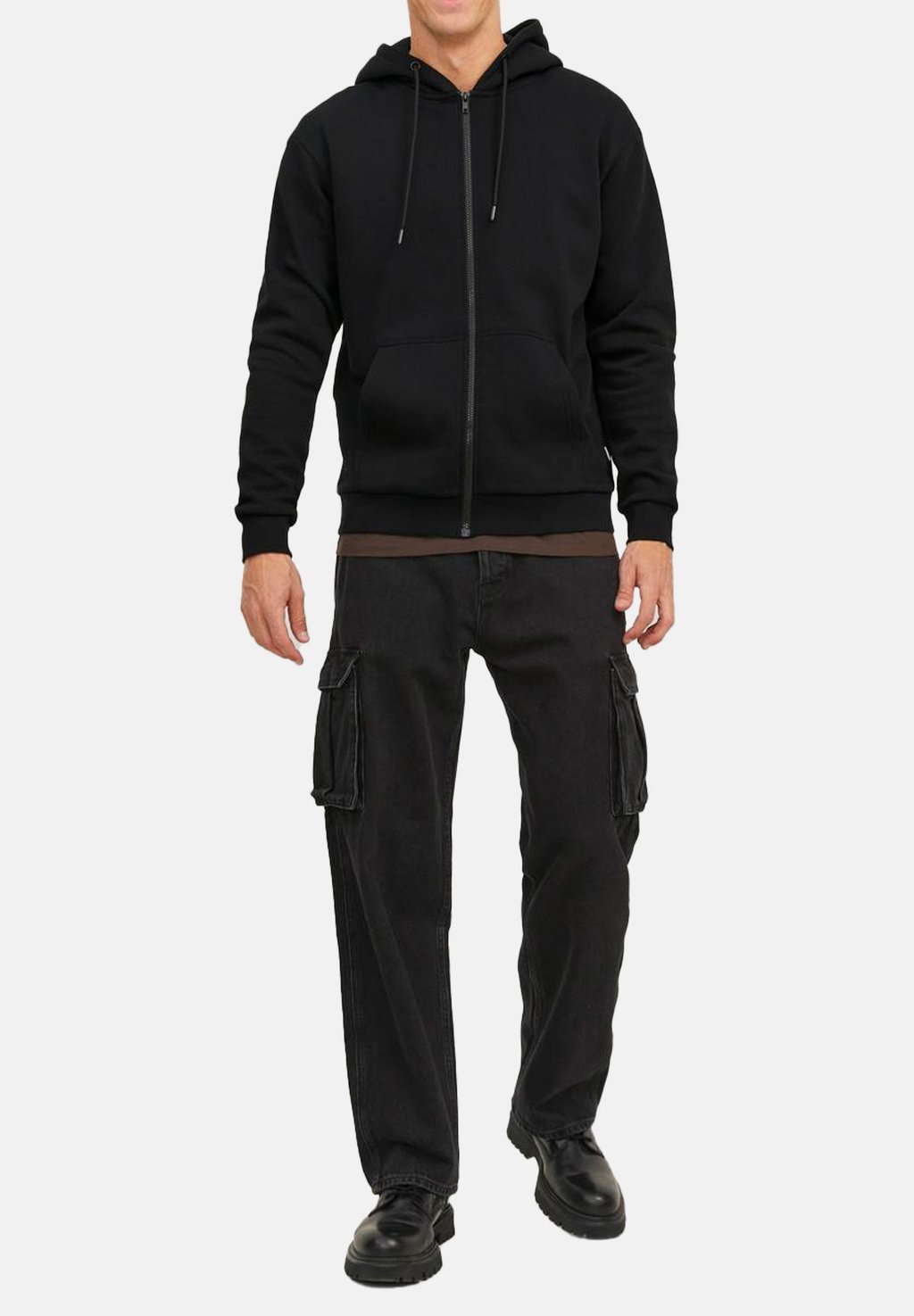 

Толстовка на молнии HOODIE 2ER PACK BRADLEY Jack & Jones, черный