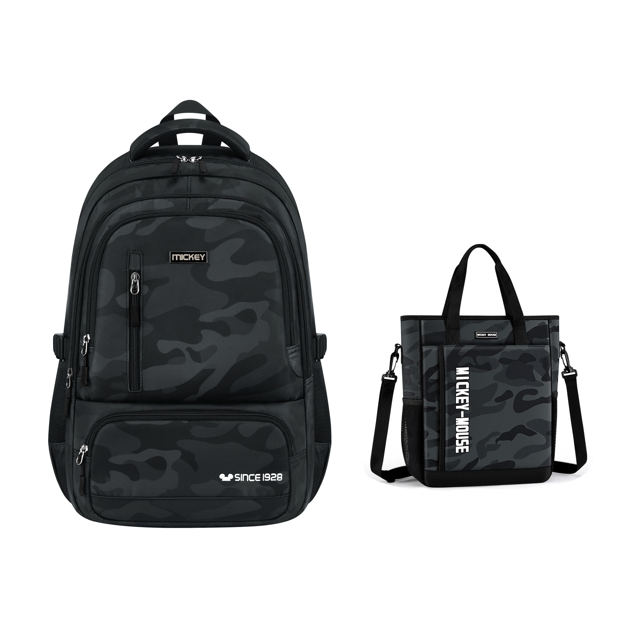 

Disney Водоотталкивающий рюкзак из ткани серии Mickey мужской камуфляжный, Backpack Tutoring Bag Clothing Sets