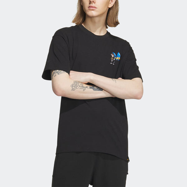 Футболка оригиналы x monkey kingdom gfx футболка Adidas, черный — фото 2