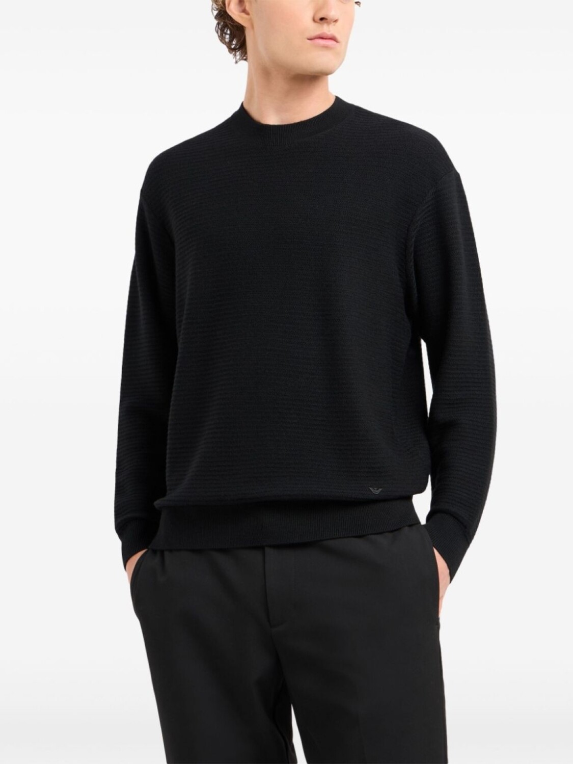 

Emporio Armani джемпер с логотипом, черный