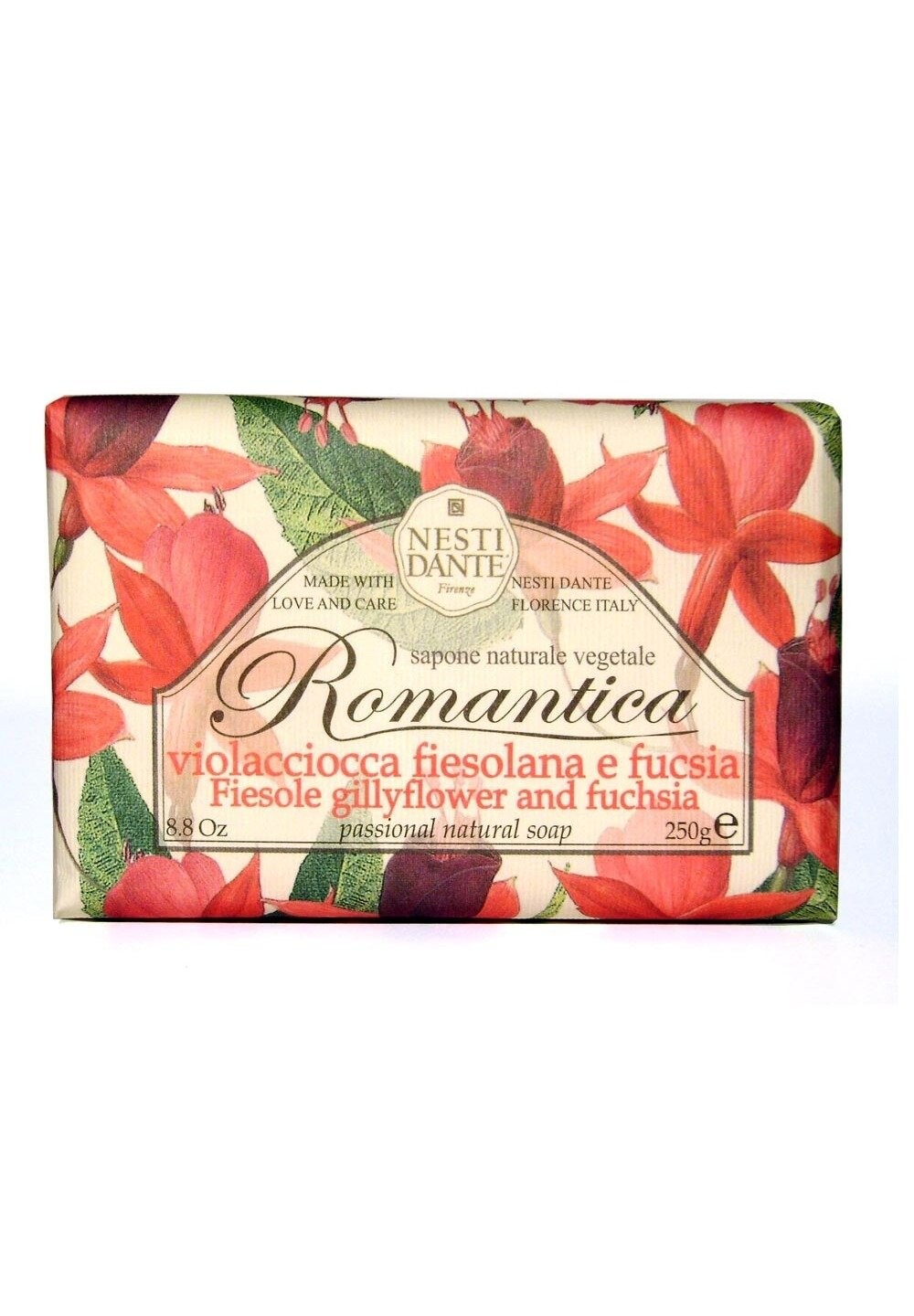 

Мыло ROMANTICA NAT. SEIFE LEVKOJE FUCHSIA Nesti Dante, цвет weiß