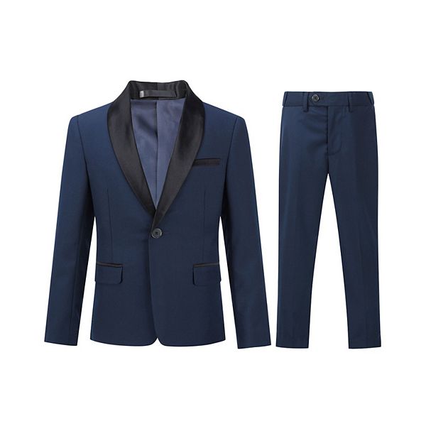 Детский костюм slim fit 2 предмета: пиджак и брюки для свадьбы Cloudstyle, Dark Blue
