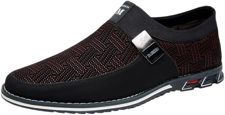 

Мужская повседневная обувь Кроссовки Лоферы Удобная обувь для ходьбы Модная обувь для вождения Роскошные кожаные туфли для деловых мужчин Hhhchpm, красный