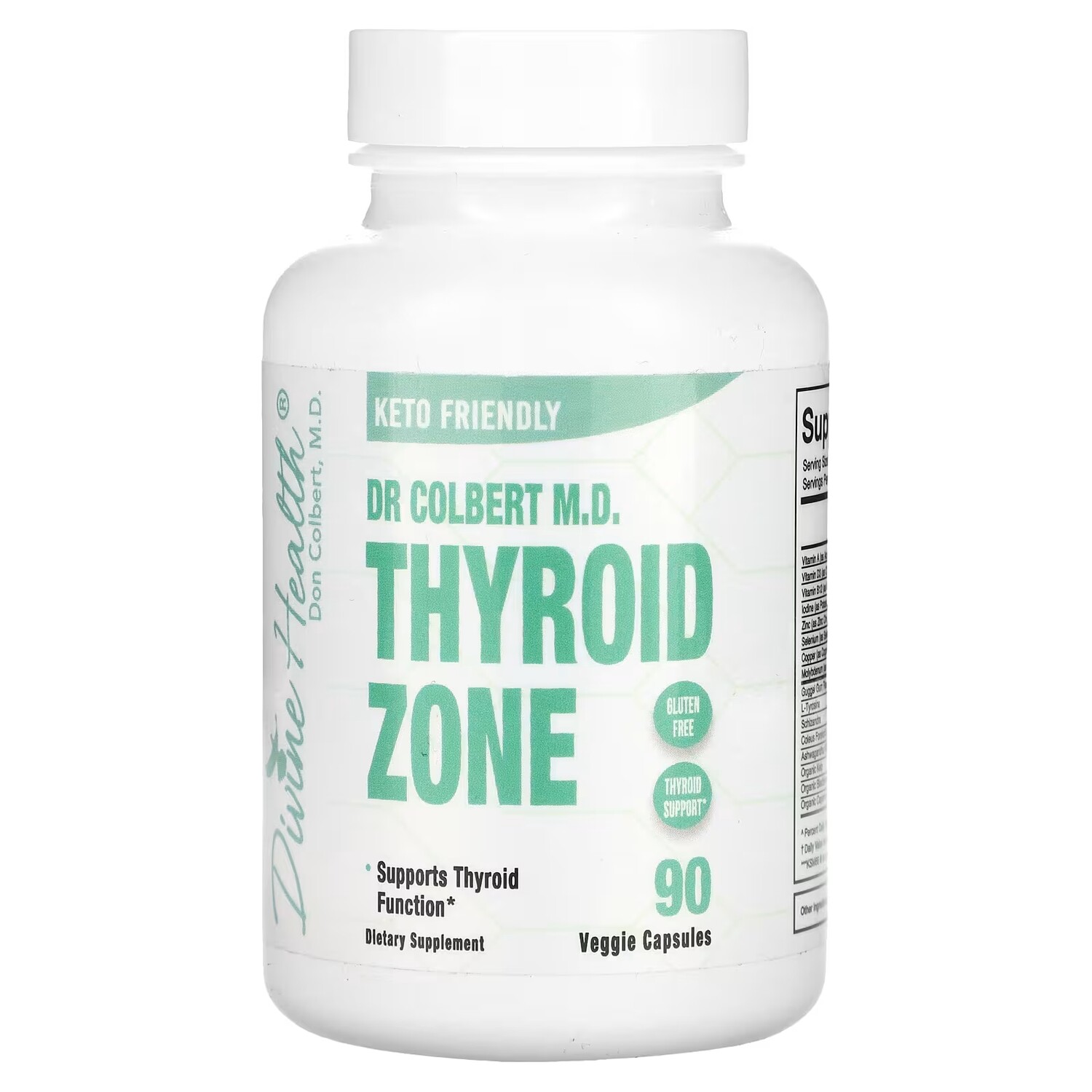 

Добавка Divine Health Dr Colbert MD Thyroid Zone, 90 капсул