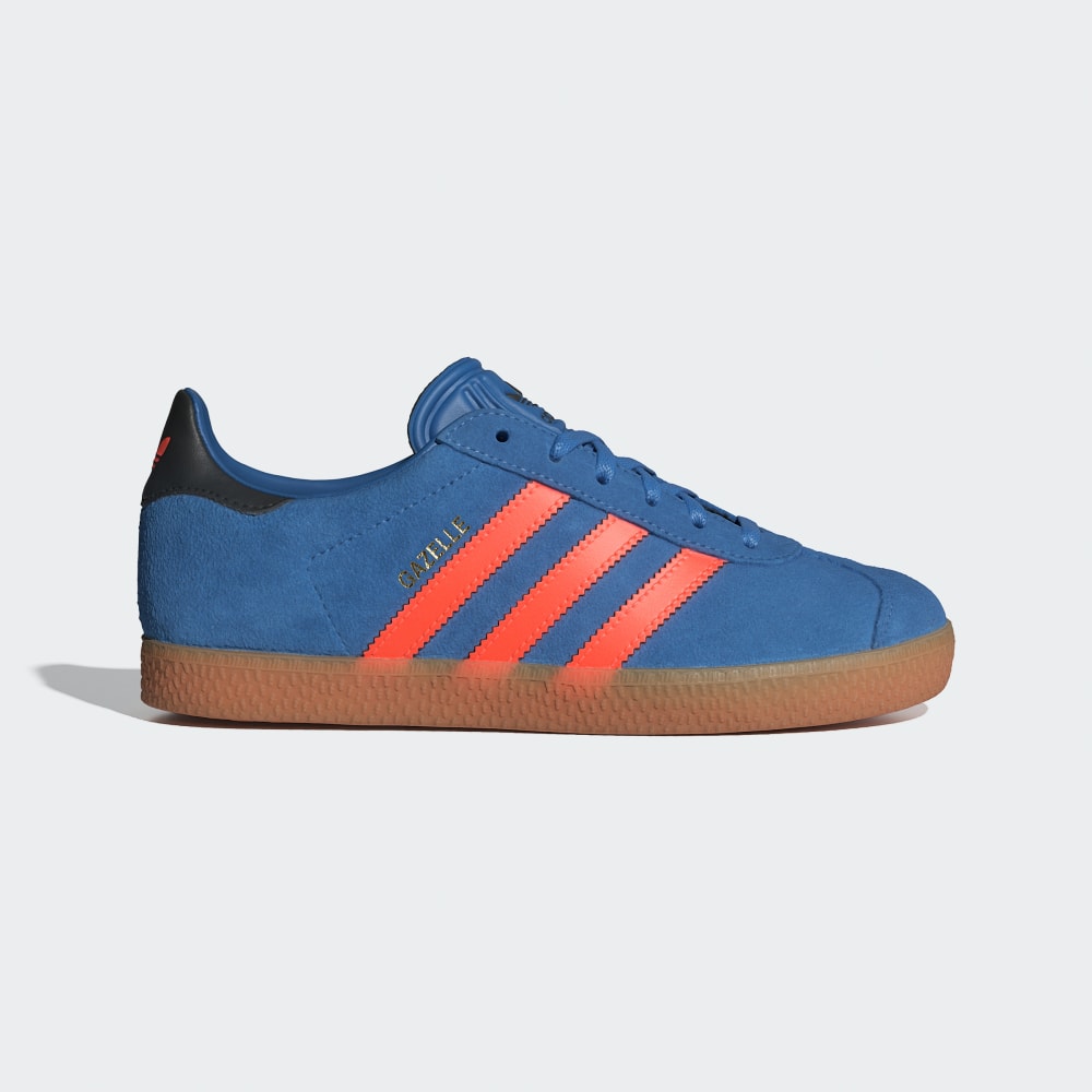 

Кроссовки Adidas Gazelle Shoes Kids, цвет Focus Blue/Solar Orange/Core Black