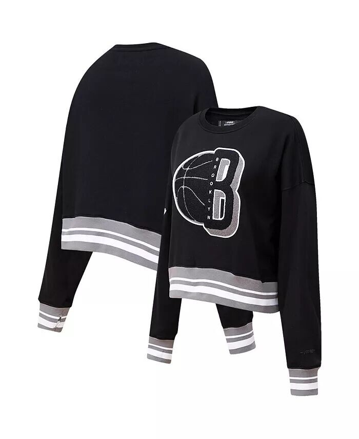 

Женский черный пуловер Brooklyn Nets Mash Up свитшот Pro Standard
