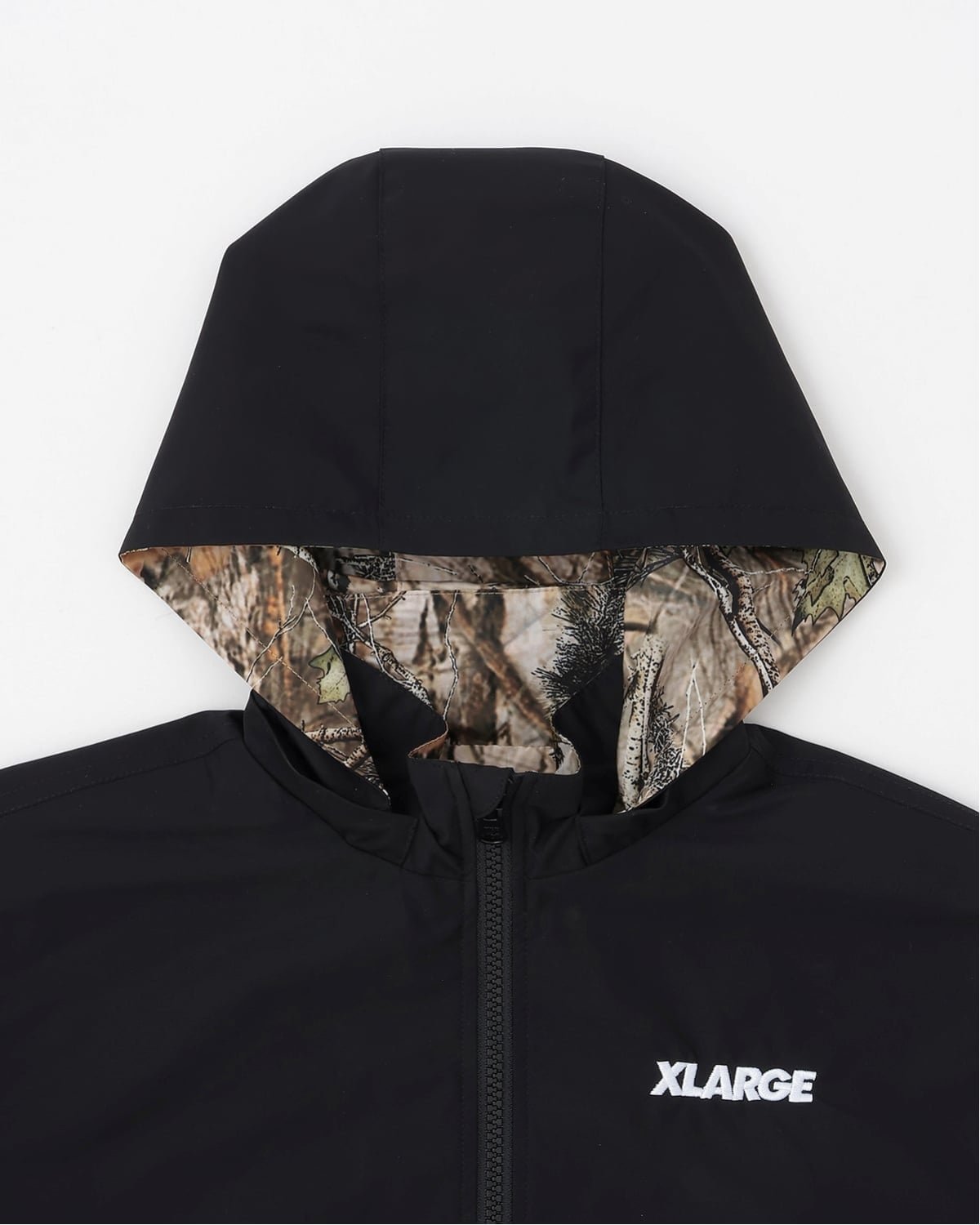 Рубашка-блузон с камуфляжным рисунком «Деревья» и жатой текстурой XLARGE KIDS, Black — фото 4