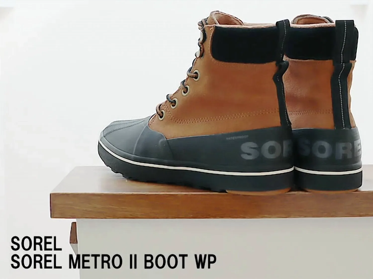Мужские ботинки Sorel Metro II из бархата, коричнево-черного цвета — фото 3