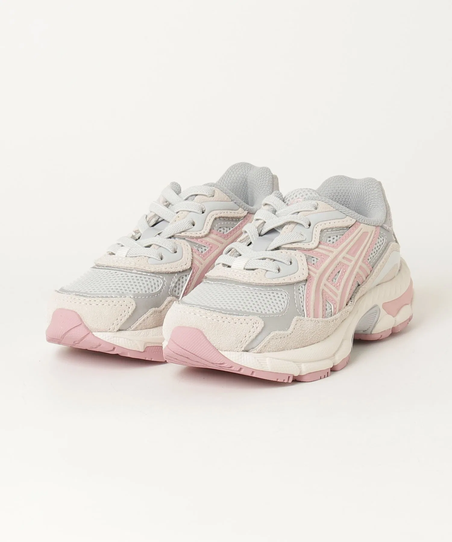 Детские кроссовки ASICS GEL-NYC PS серые с розовым