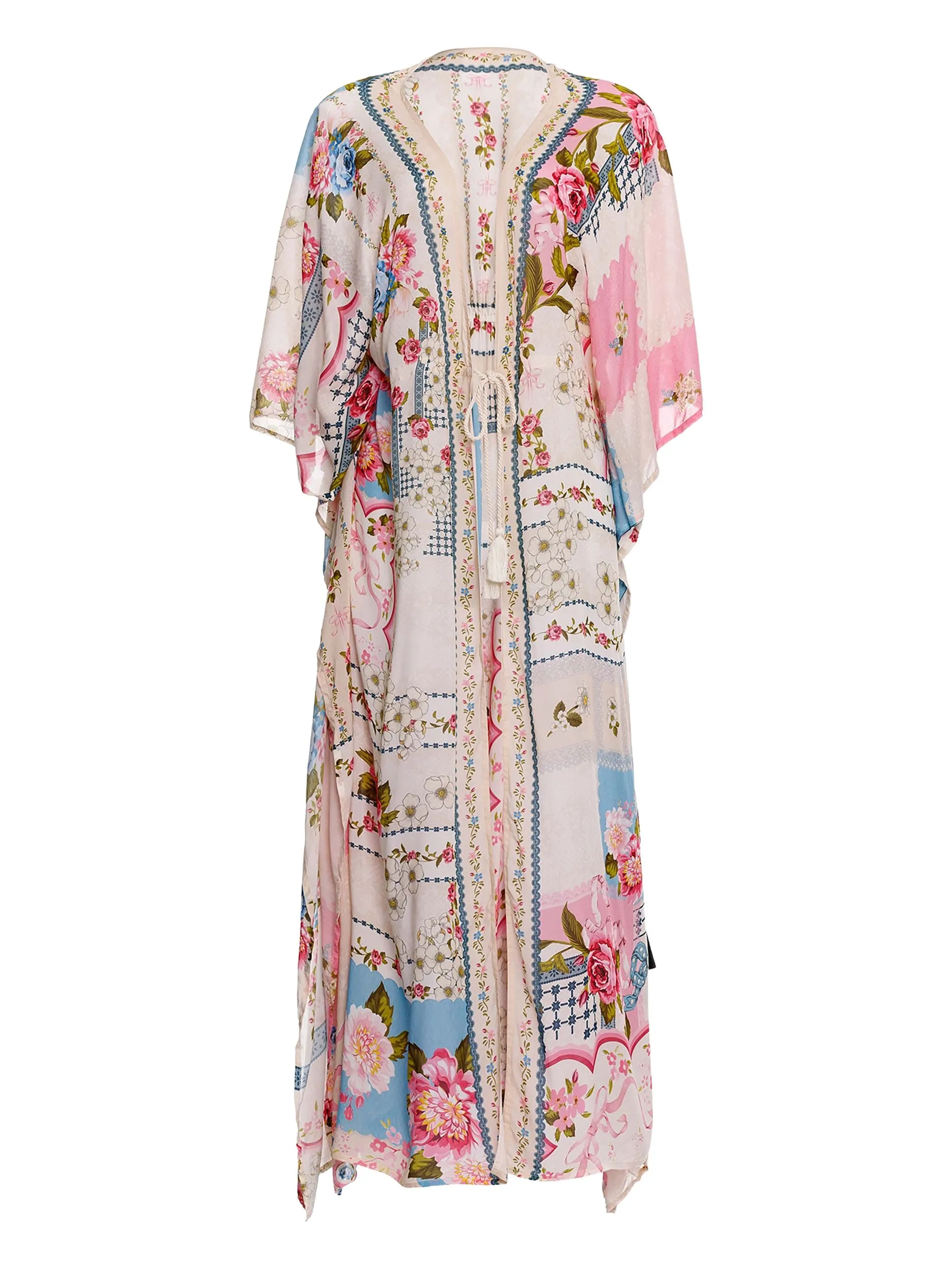 

Туника Sam с кулиской и цветочным принтом Agua Bendita, белый