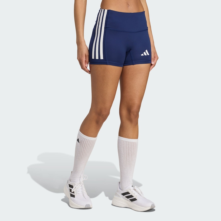 Узкие спортивные брюки ADIDAS PERFORMANCE 3-Stripes Volleyball, темно-синий — фото 2