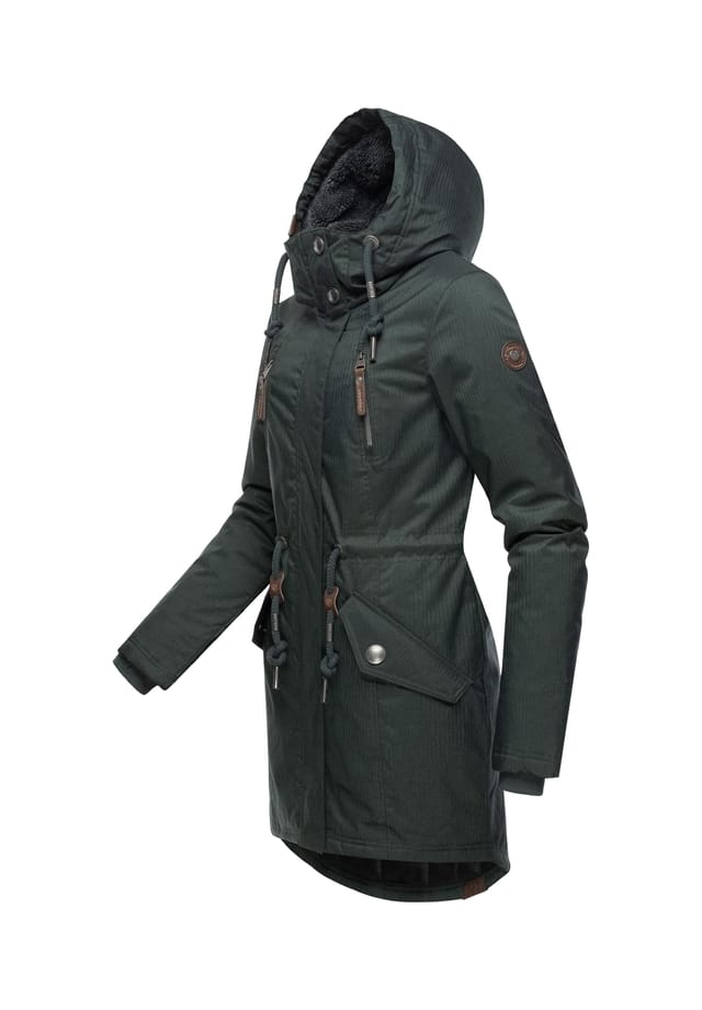 

Зимнее пальто Элси меланж Ragwear, зеленый