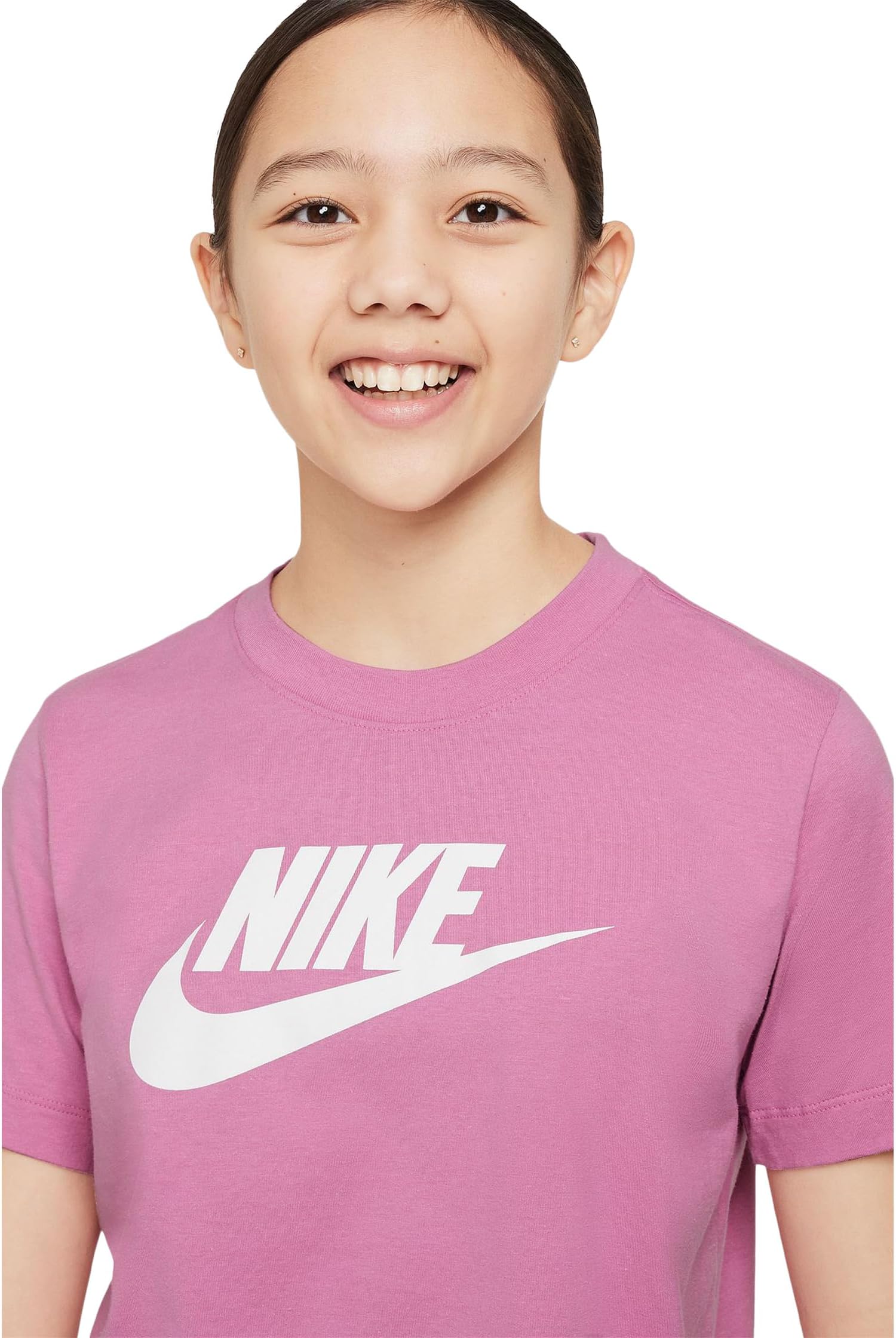 Футболка Sportswear Icon Futura Nike Kids, Magic Flamingo — фото 4
