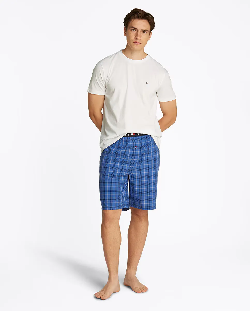

Короткая пижама с тканевыми брюками и футболкой Tommy Hilfiger, многоцветный