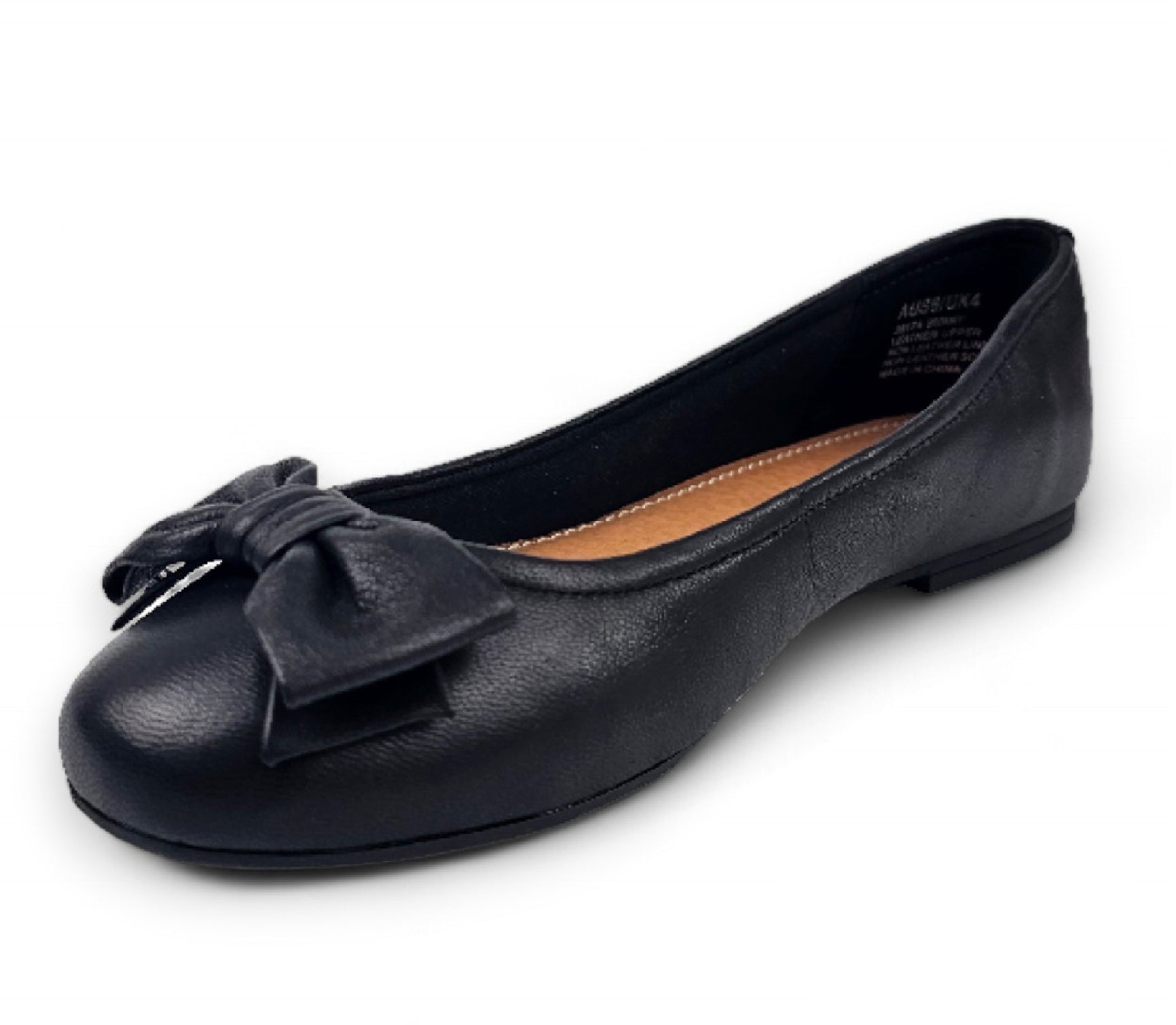 Bunny - женские черные балетки на резинке Windsorsmith — фото 3