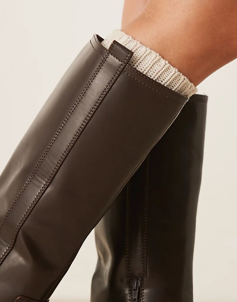 Массивные ботинки ASOS DESIGN Conan шоколадного цвета — фото 3