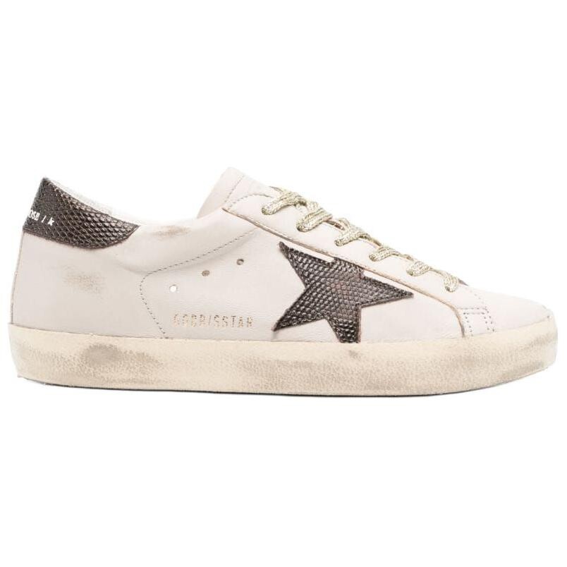 Кроссовки для скейтбординга Super-Star женские, низкие, белые Golden Goose — фото 2
