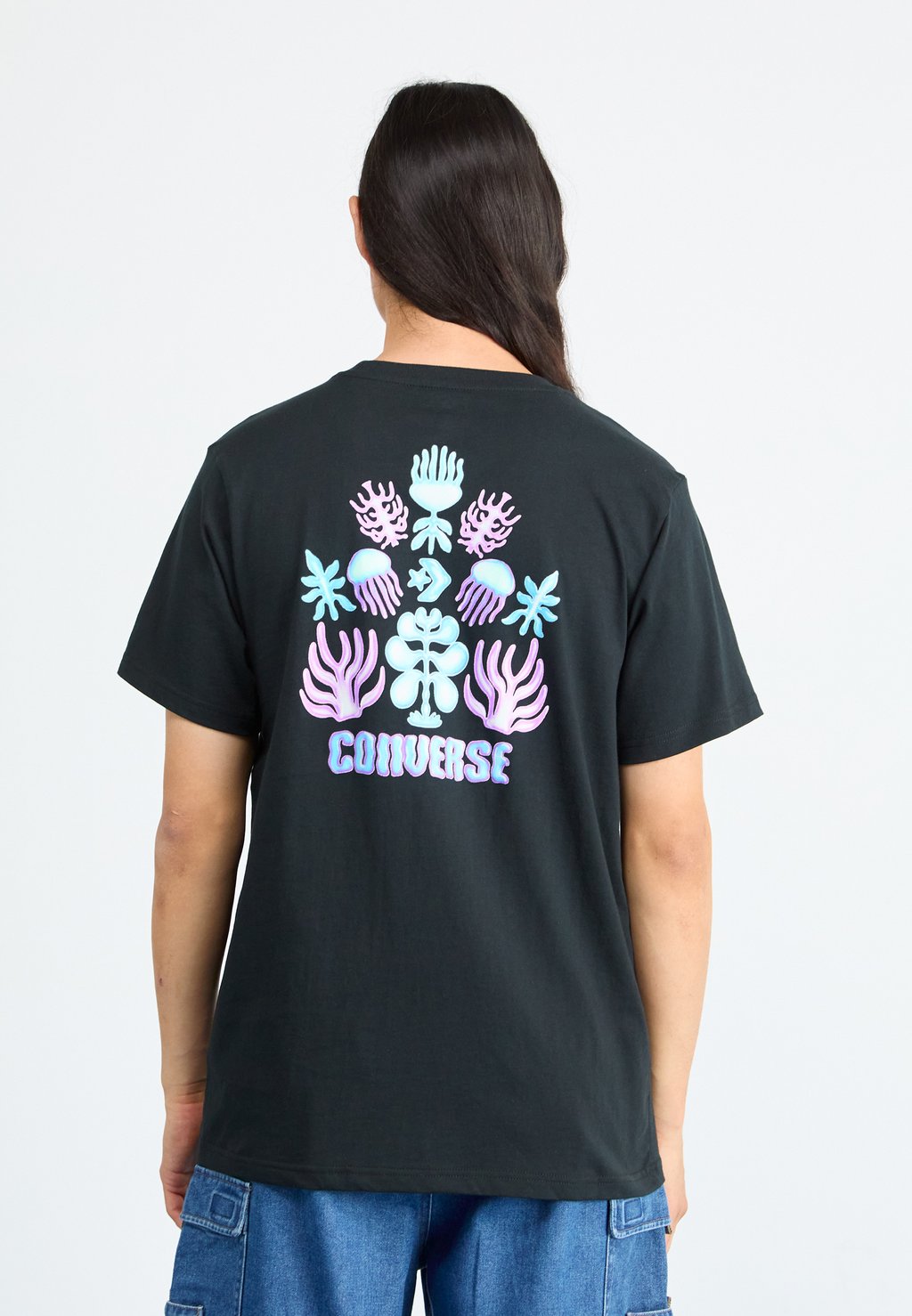 

Футболка с принтом UNDER THE SEA TEE Converse, черный