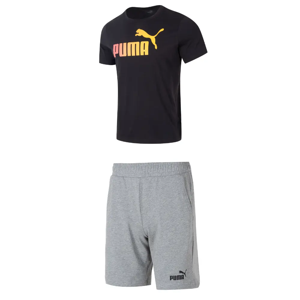 

Повседневная спортивная одежда для мужчин, черный+серый Puma, черный