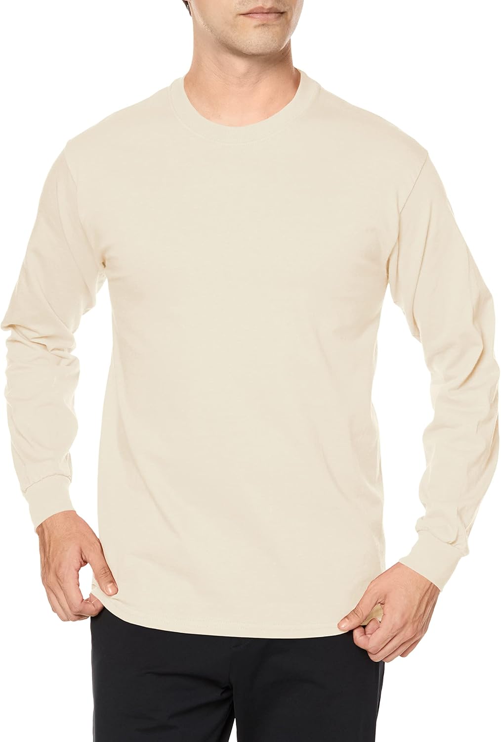 

Футболка с длинным рукавом из ультрахлопка плотностью 6,0 унций, 2400 Gildan, натуральный