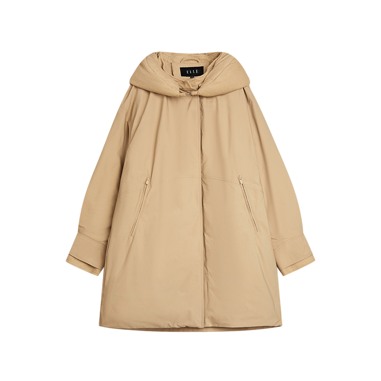 

ELLE Пуховик Women's Light Khaki утепленный парка