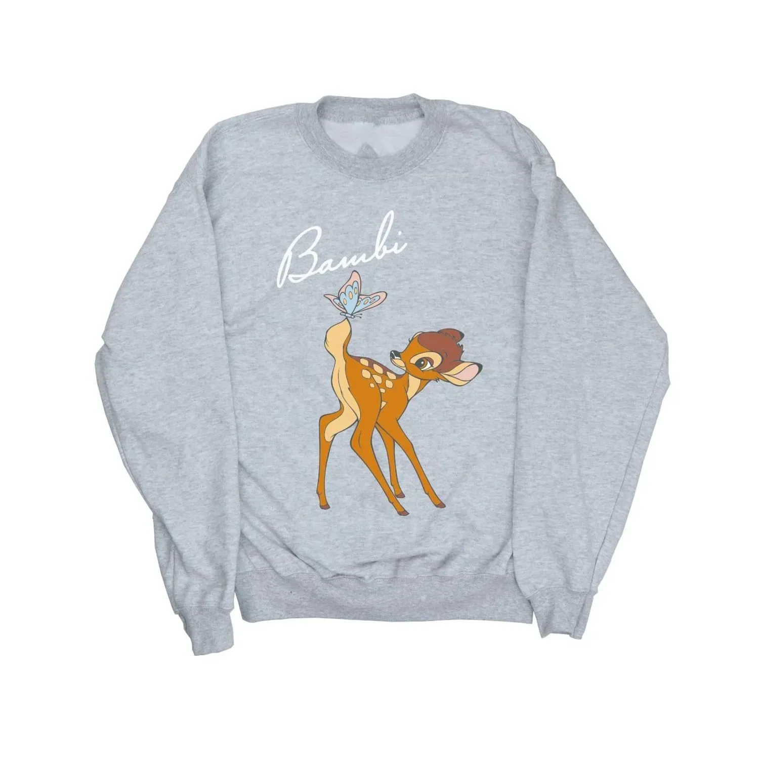 Детская толстовка с принтом Disney Bambi, серый — фото 2