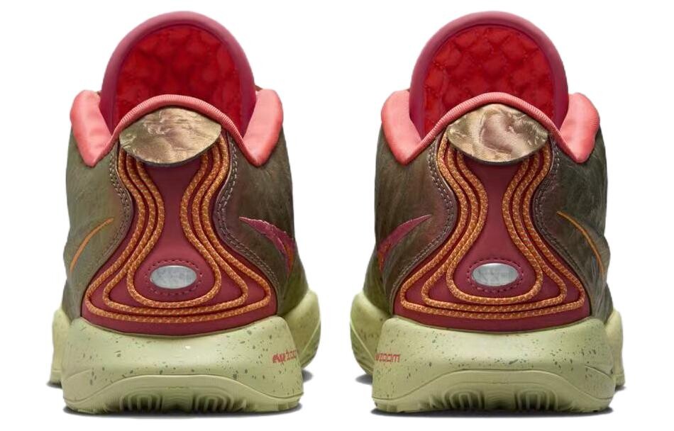 Мужские баскетбольные кроссовки Nike Lebron 21, Красно-желтый — фото 4