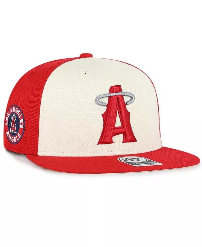 

Мужская красная кепка Los Angeles Angels City Connect Captain Snapback '47 Brand
