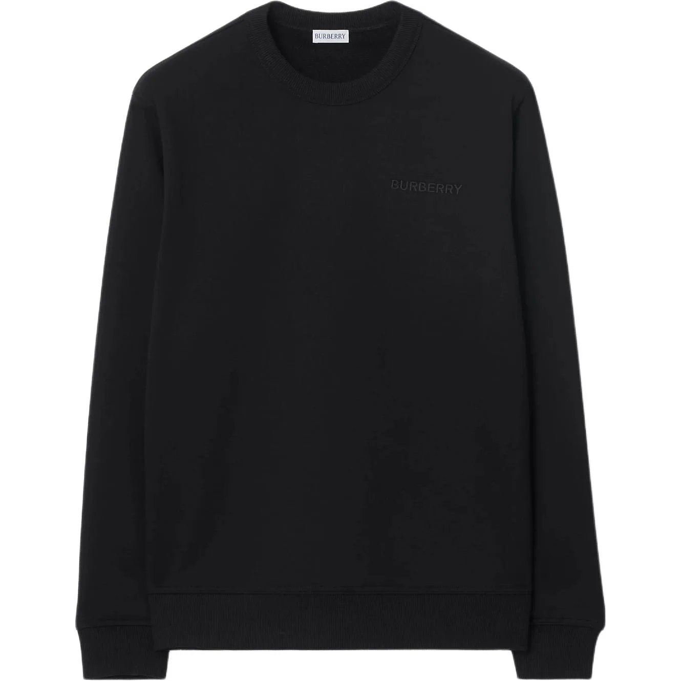 Свитшот Burberry мужской черный Crew Neck Moderate
