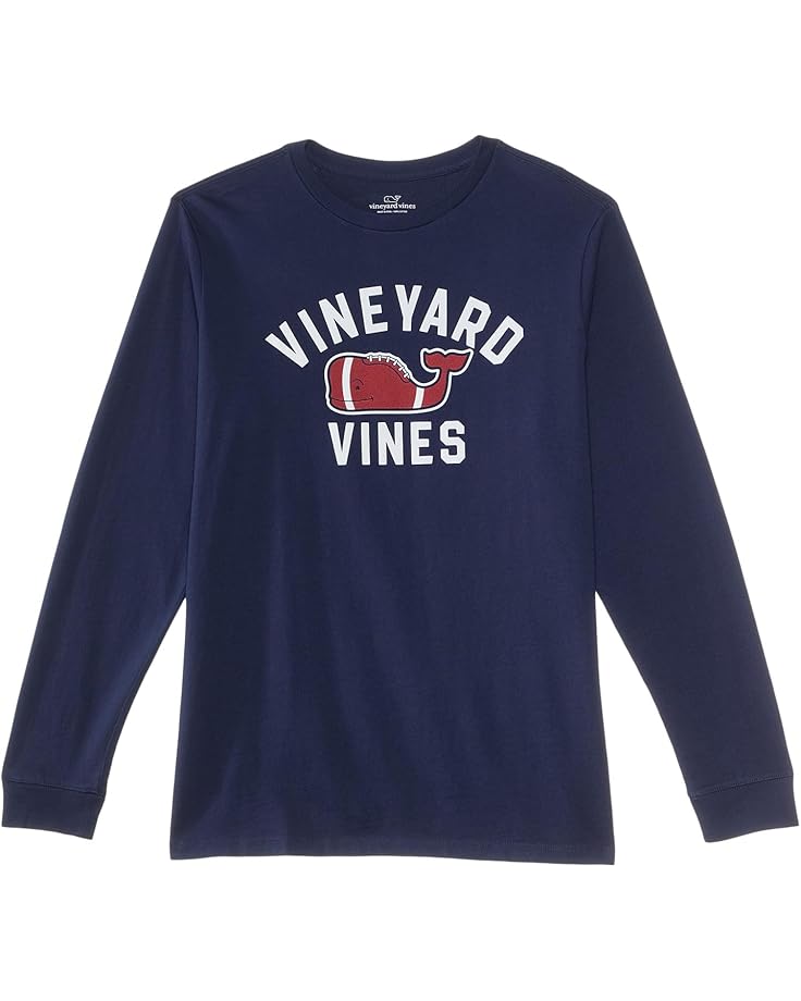 

Лонгслив Vineyard Vines Kids Textured Football Long Sleeve Tee, цвет Nautical Navy