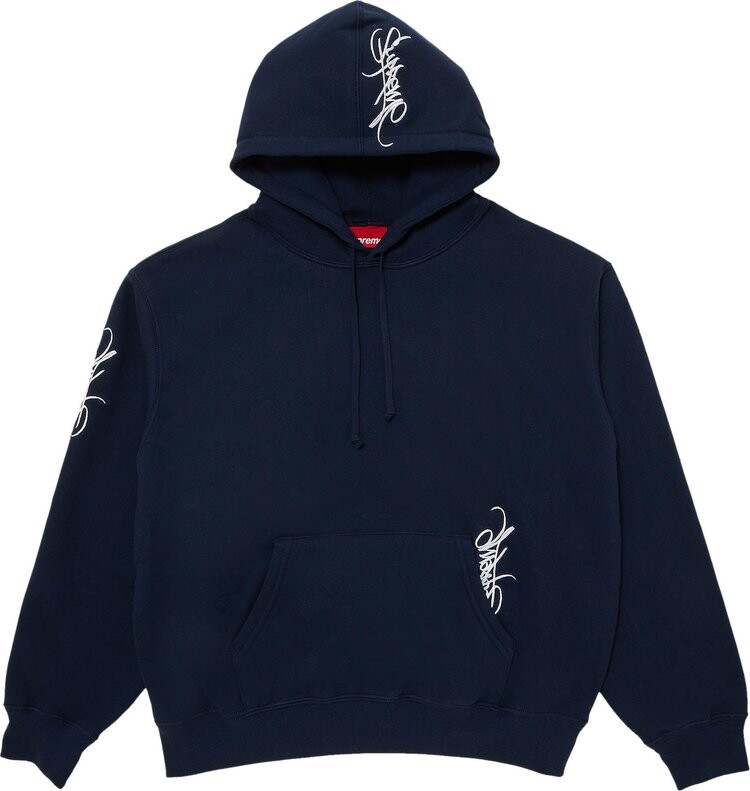 

Толстовка Supreme Tag Hooded 'Navy', синий