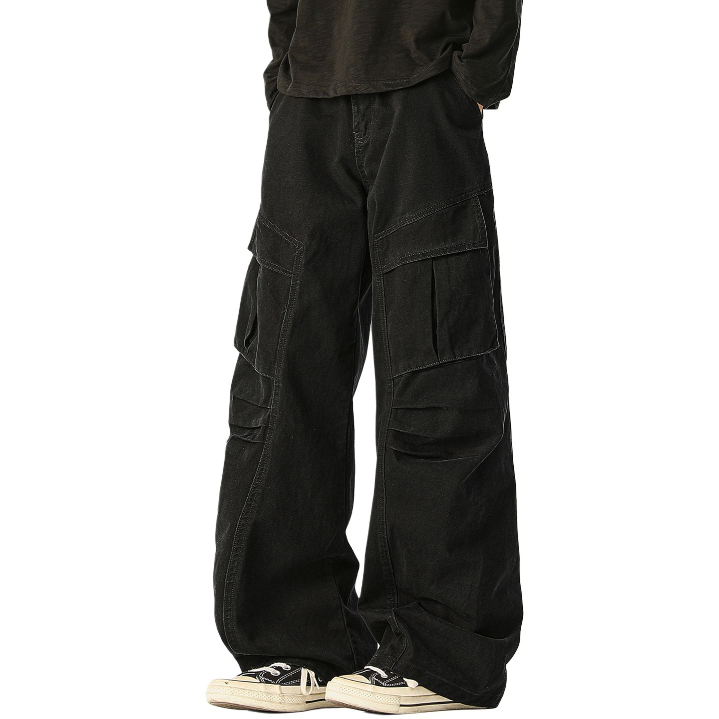 

Повседневные брюки Unisex Moderate Straight Fit Jeep, черный