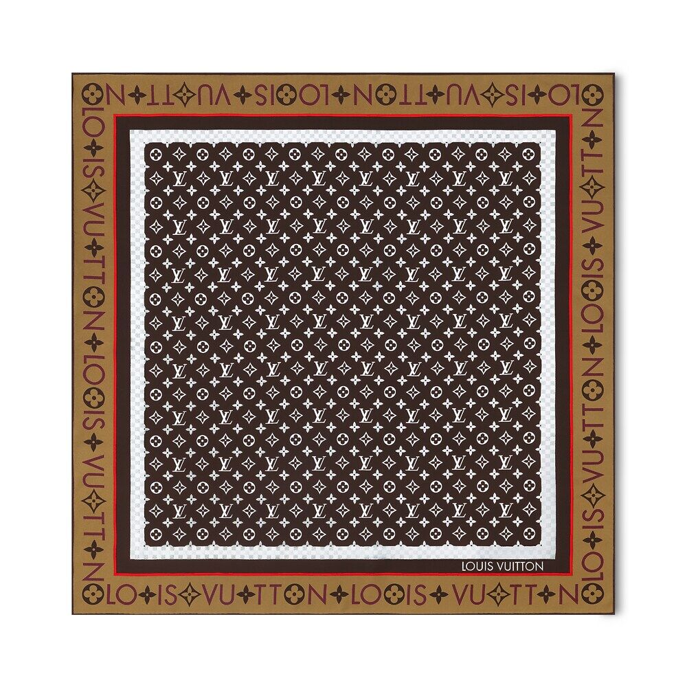 

Шарф женский Louis Vuitton, коричневый