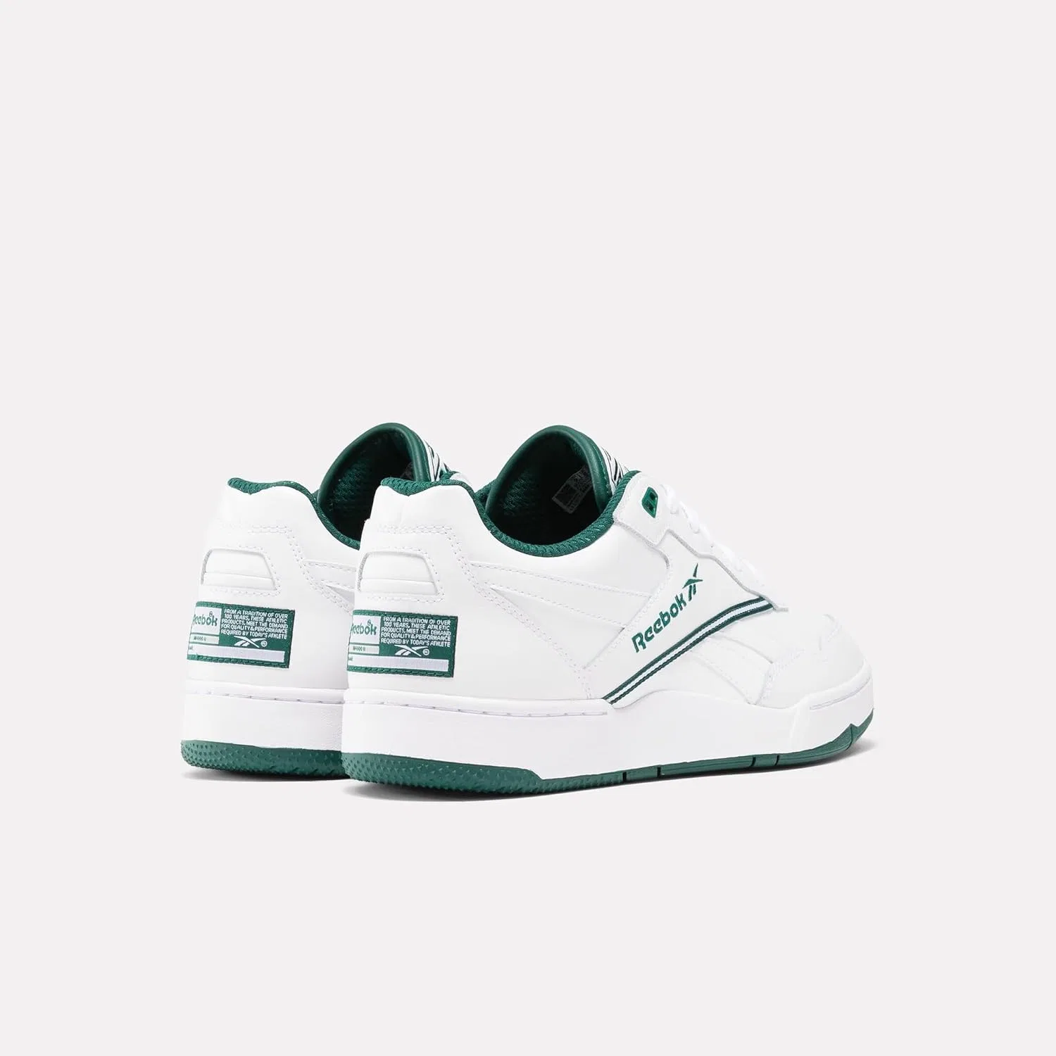 Кроссовки Reebok Unisex Bb 4000 II, White Collegiate Green — фото 3