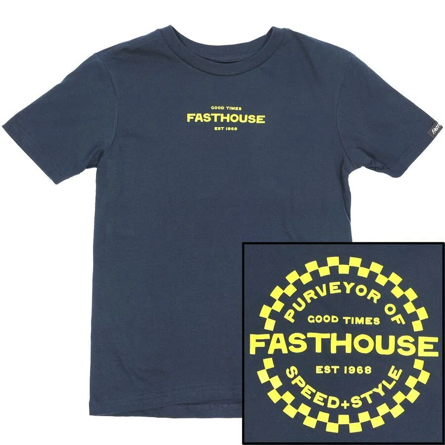 Молодежная футболка с изображением якоря Fasthouse, Midnight Navy