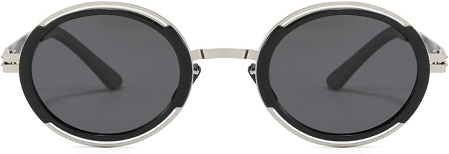 

Солнцезащитные очки Helena Fashion Hollowe овальной формы для женщин, в стиле 90-х, роскошная металлическая оправа, классические винтажные круглые очки для мужчин, защита от ультрафиолета UV400, C4