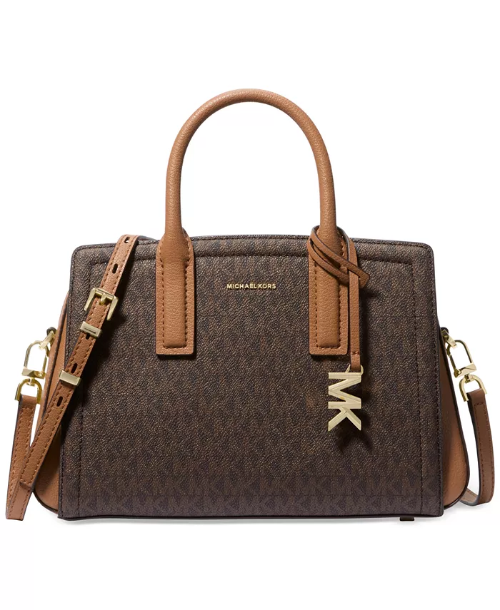 

Лейла Маленькая Нагрудная Сумка-Сатчел Michael Kors, коричневый/бежевый