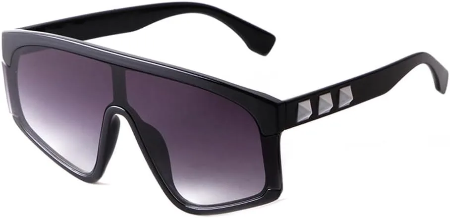 

Солнцезащитные очки в стиле стимпанк 2027 года для женщин, с заклепками, полуободковые, с цельными линзами, солнцезащитные очки UV400 для женщин MTZJH, C2