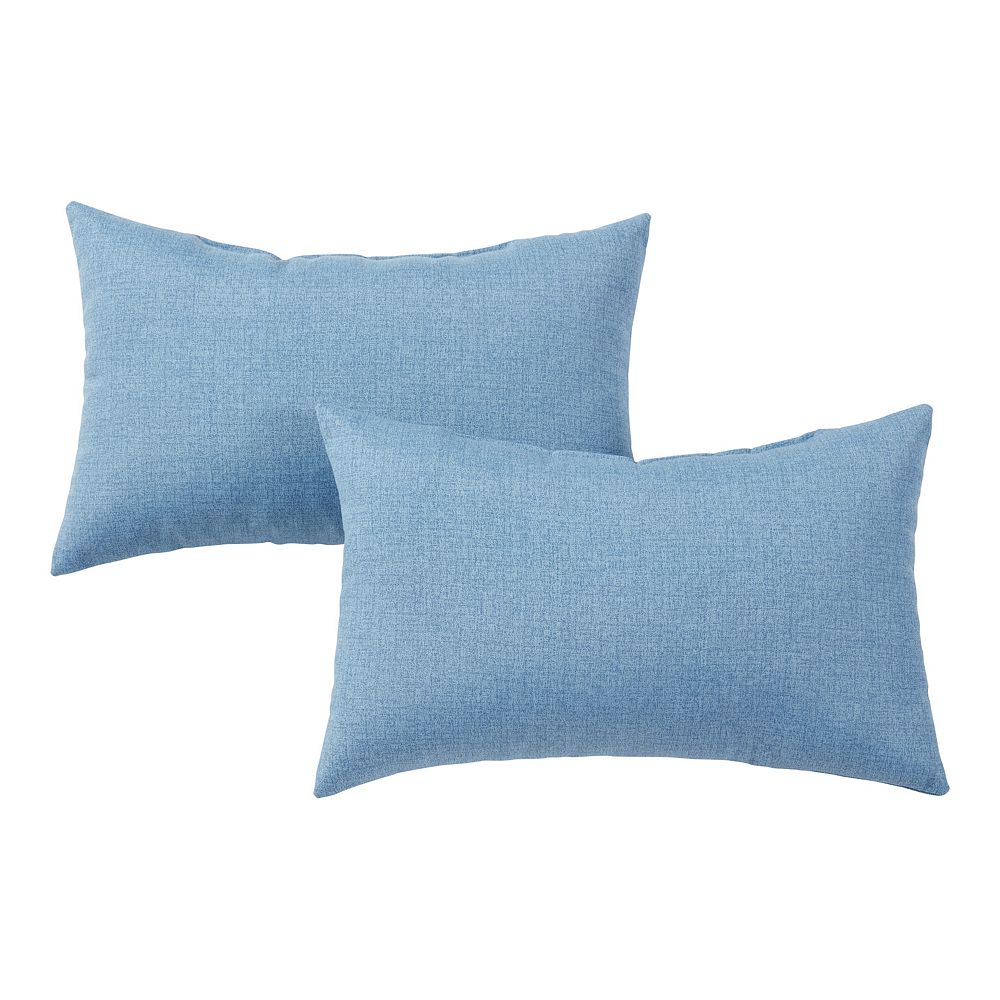 

Greendale Home Fashions Outdoor 2 шт. Прямоугольные декоративные подушки, цвет Denim