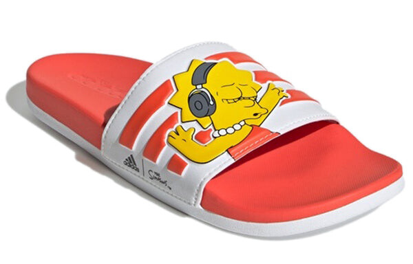 Тапочки the simpsons x adilette comfort slides 'lisa' Adidas, оранжевый — фото 3