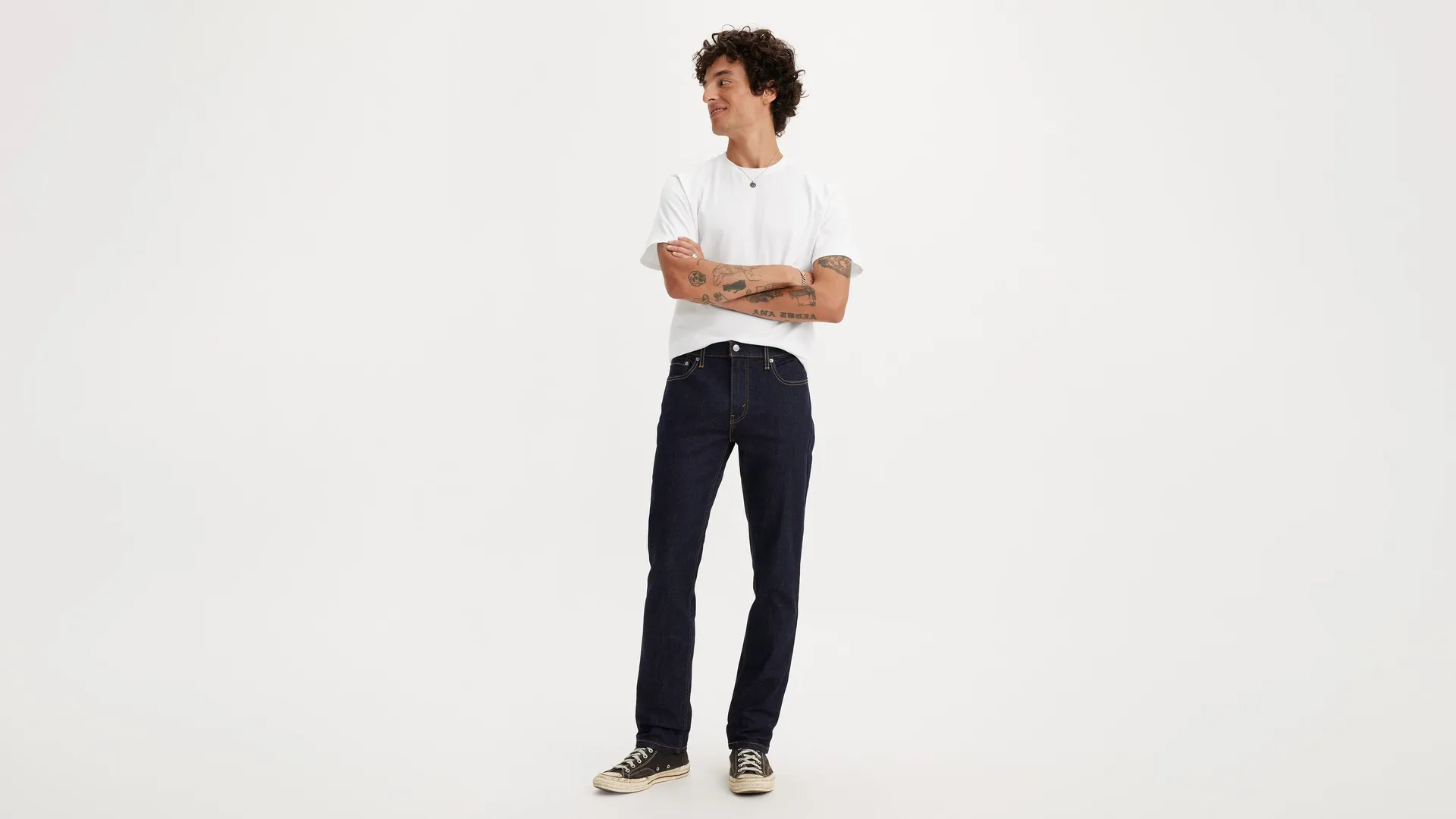 Мужские джинсы узкого кроя 511 Levi's, цвет Dark Hollow - Dark Wash - Stretch — фото 2