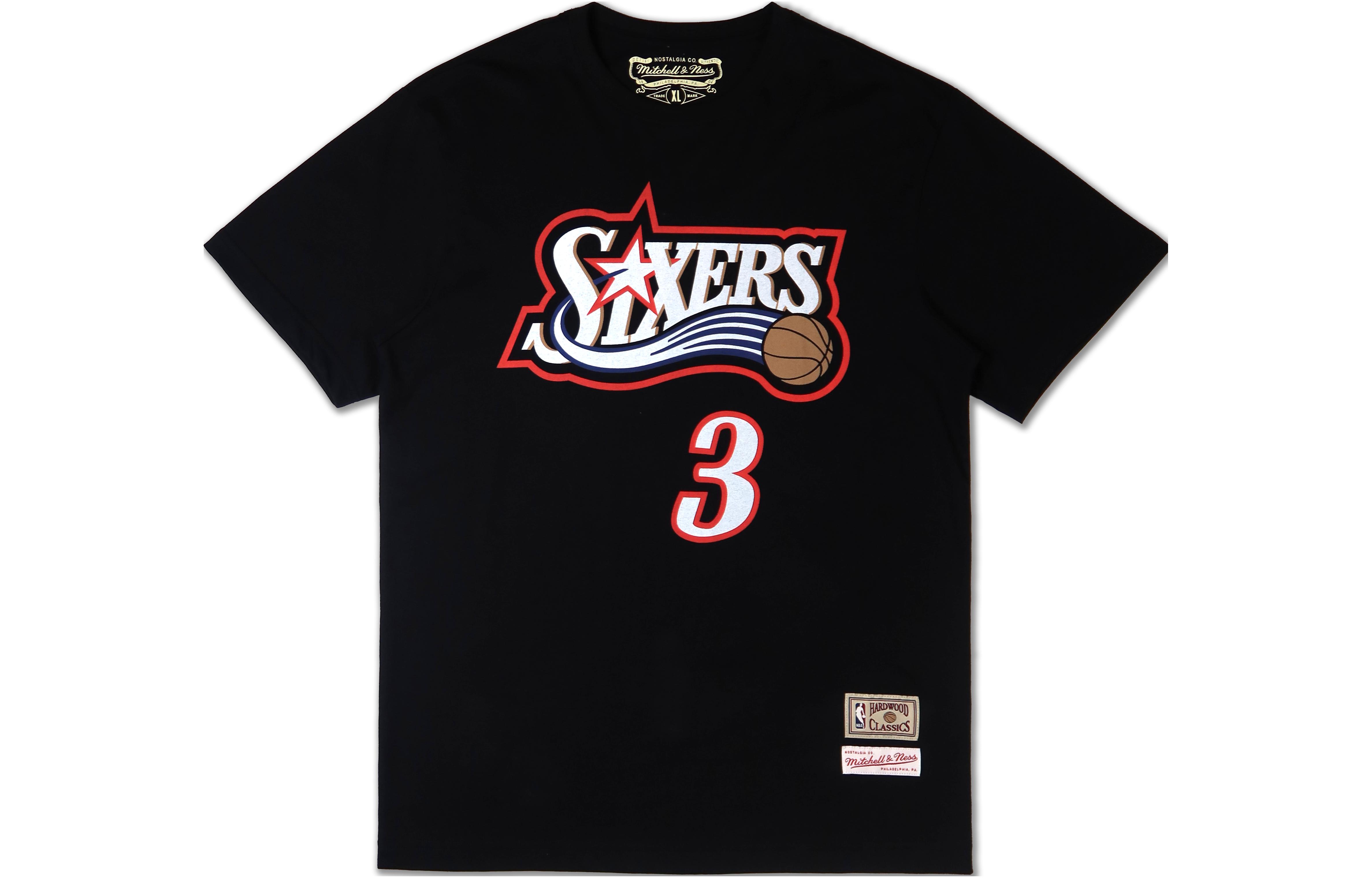 

Футболка унисекс черная Mitchell & Ness, черный