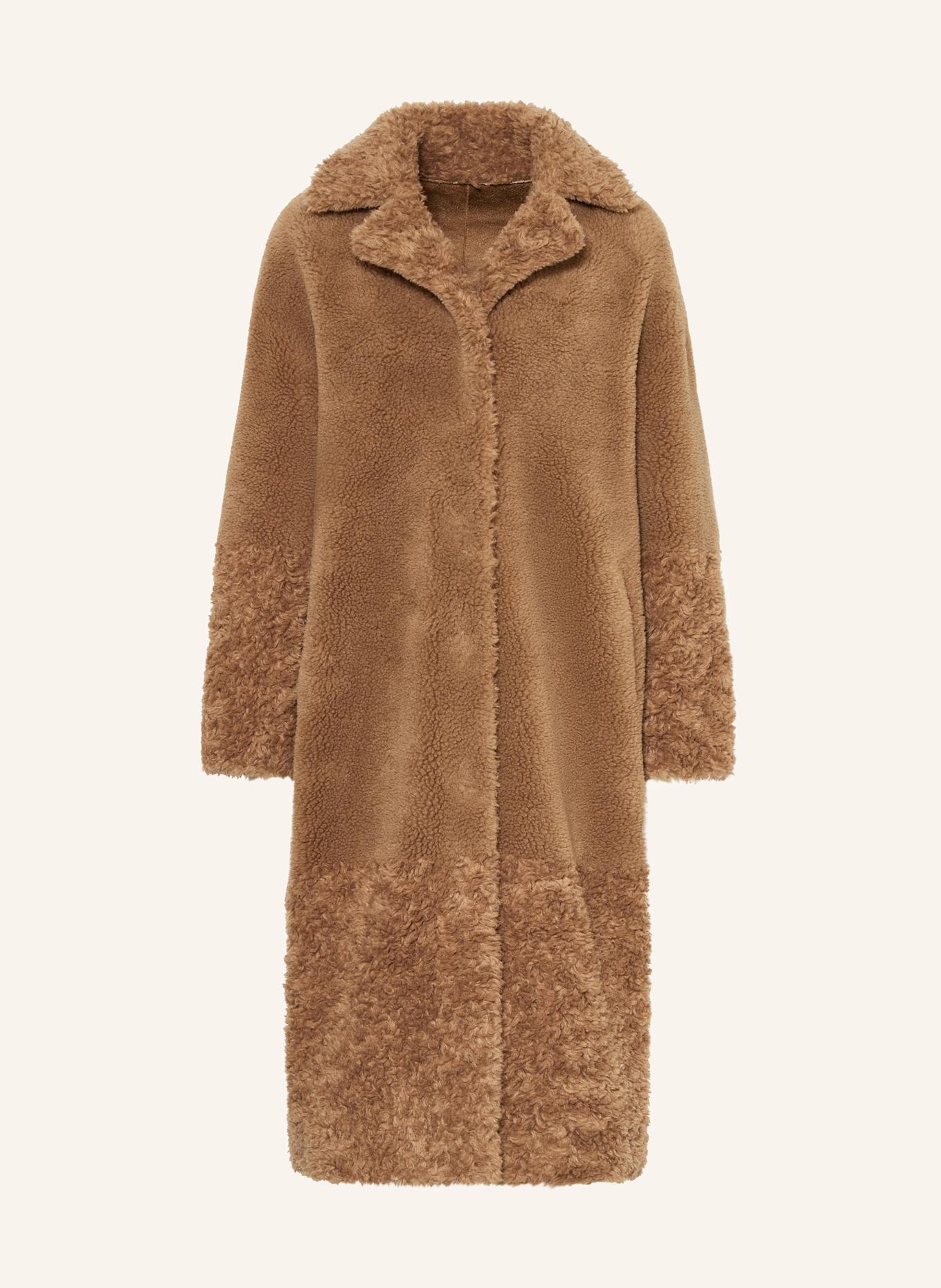 

Шуба из искусственного меха Studio Ar, коричневый