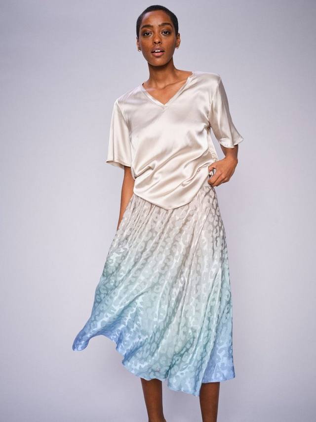 

Юбка Kashar с омбре и анималистичным принтом MOS MOSH, Hydrangea