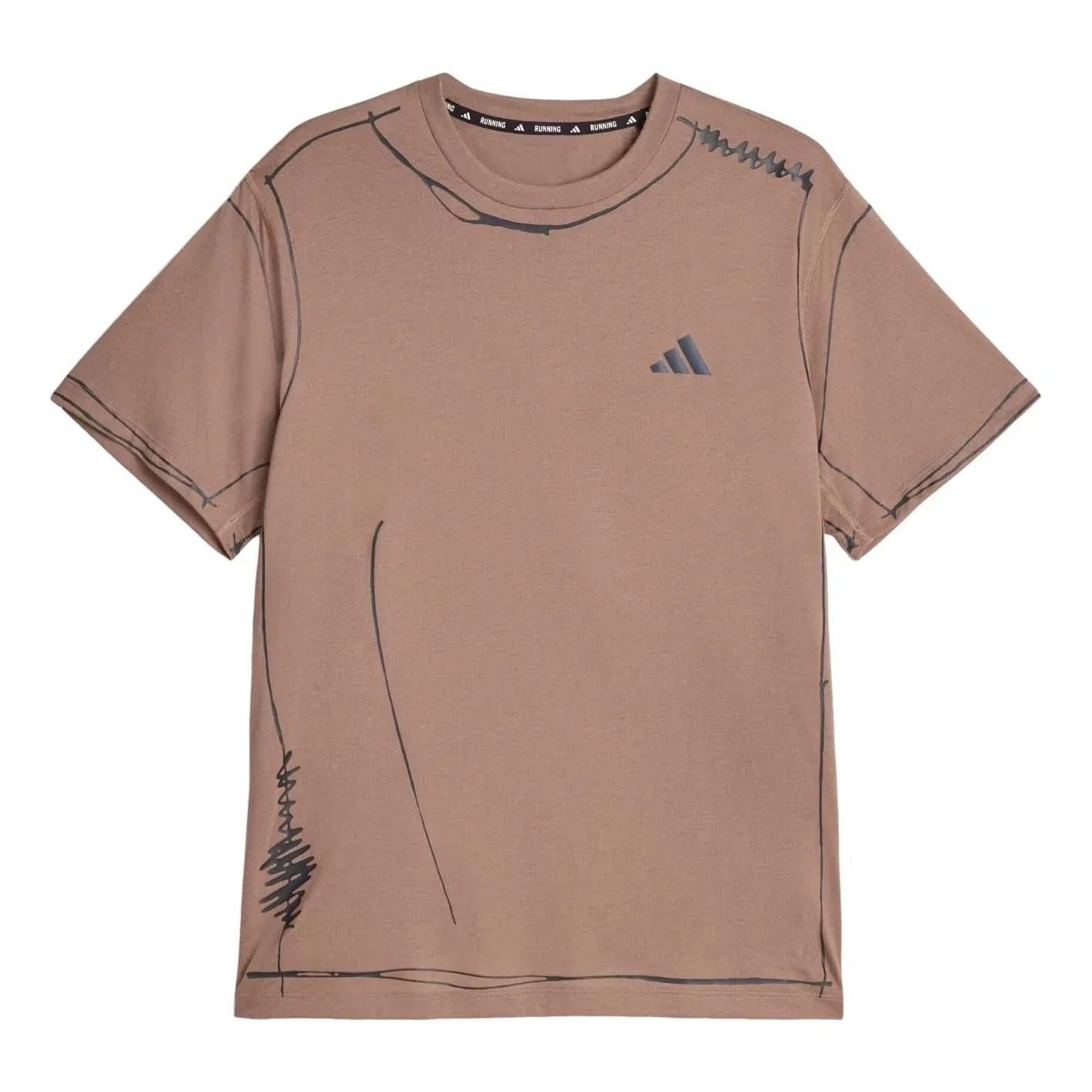 Футболка Adidas x SFTM adi365 Running Unitefit 'Trace Brown' KQ7839, коричневый