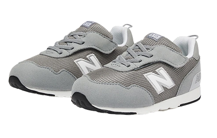 NB 515 Легкие и дышащие низкие кроссовки для бега серые New Balance для малышей — фото 3