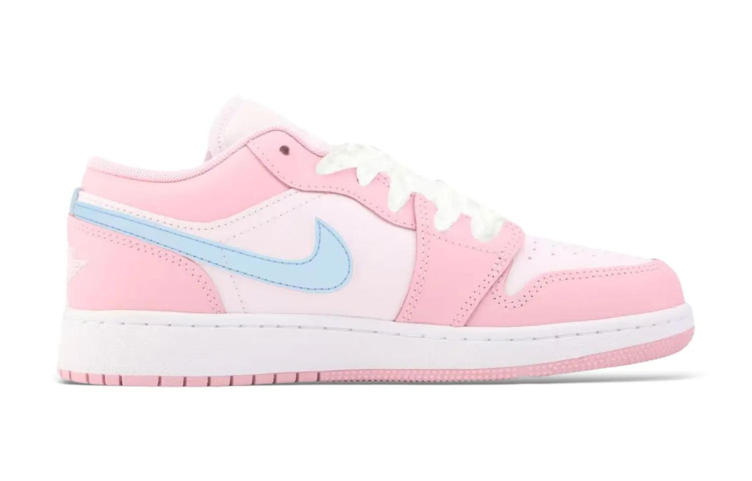 Jordan Air 1 Drippy Peach Claw Abrasion Resistant Low top детские баскетбольные кроссовки Pink White для подростков — фото 4