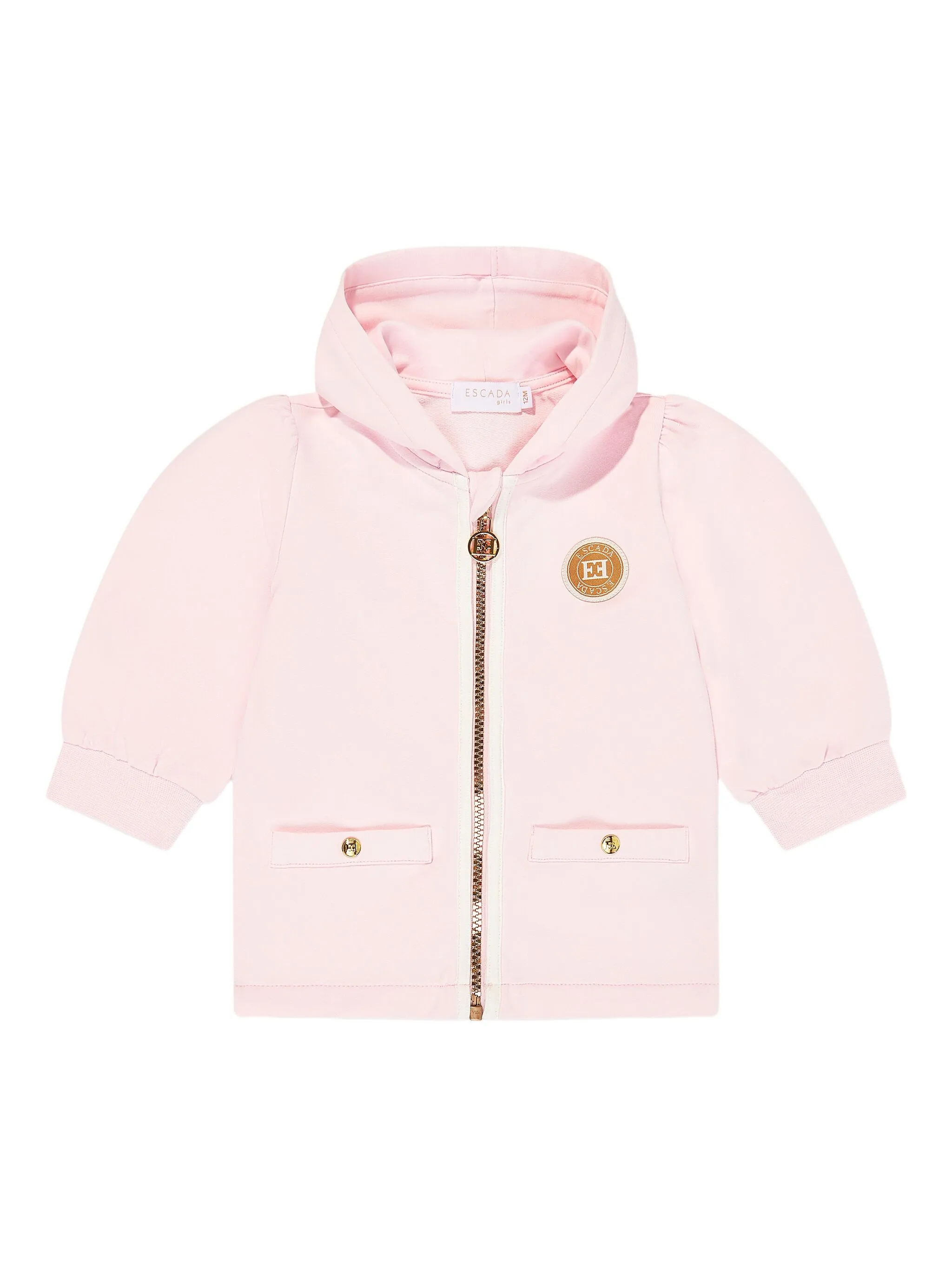 

Худи на молнии с логотипом Escada Kids, розовый