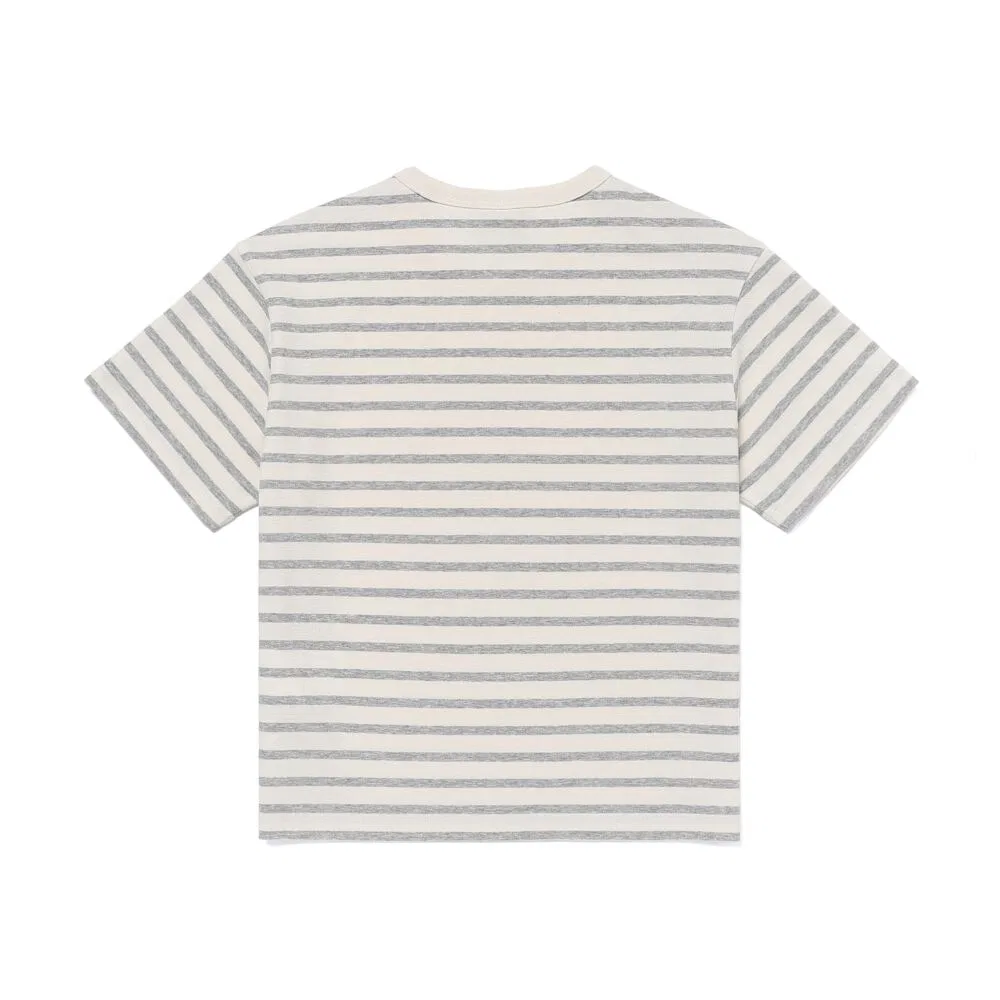 Детская полосатая футболка Sorona серая от Snowpeak Apparel Kids — фото 3