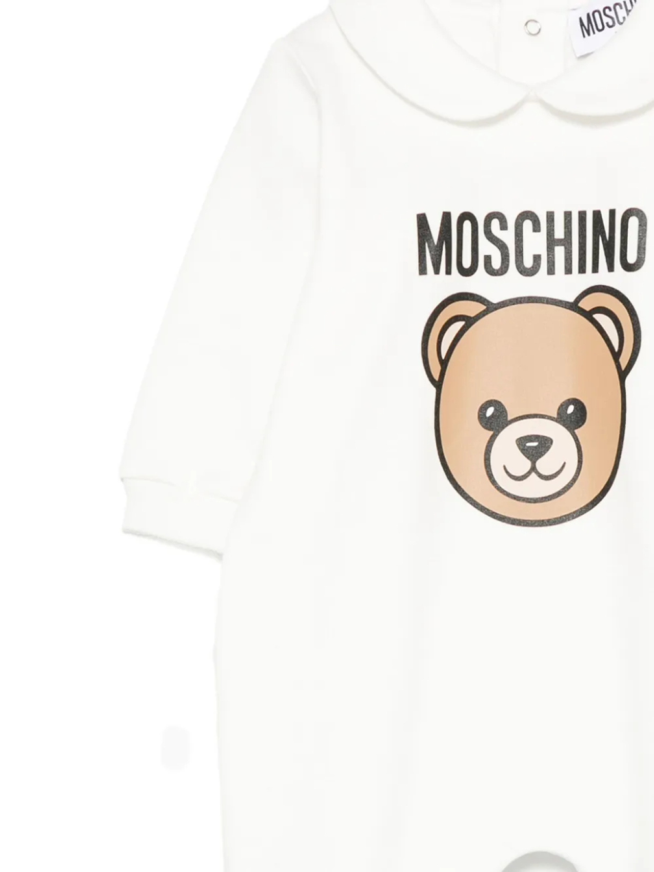 Пижама Moschino Kids с принтом «Тедди», белый — фото 3